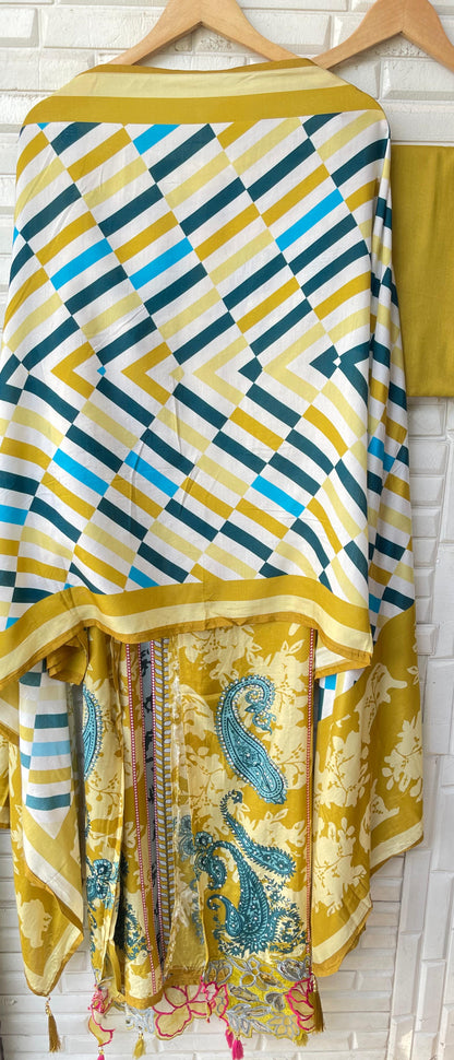 Muslin printed unstitched ladies suit Rc17856 (a)