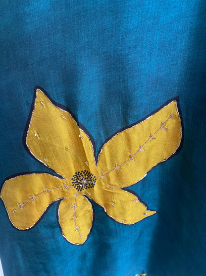 Tassar silk unstitched ladies suit Rc17875