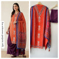 Cotton Linen Printed Ladies Unstitched Suit RC-18833