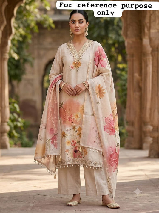 Shimmer linen printed ladies unstitched suit Rc19294