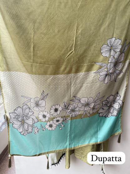 Satin Crepe Printed Ladies Unstitched Suit RC-18765 – view 8