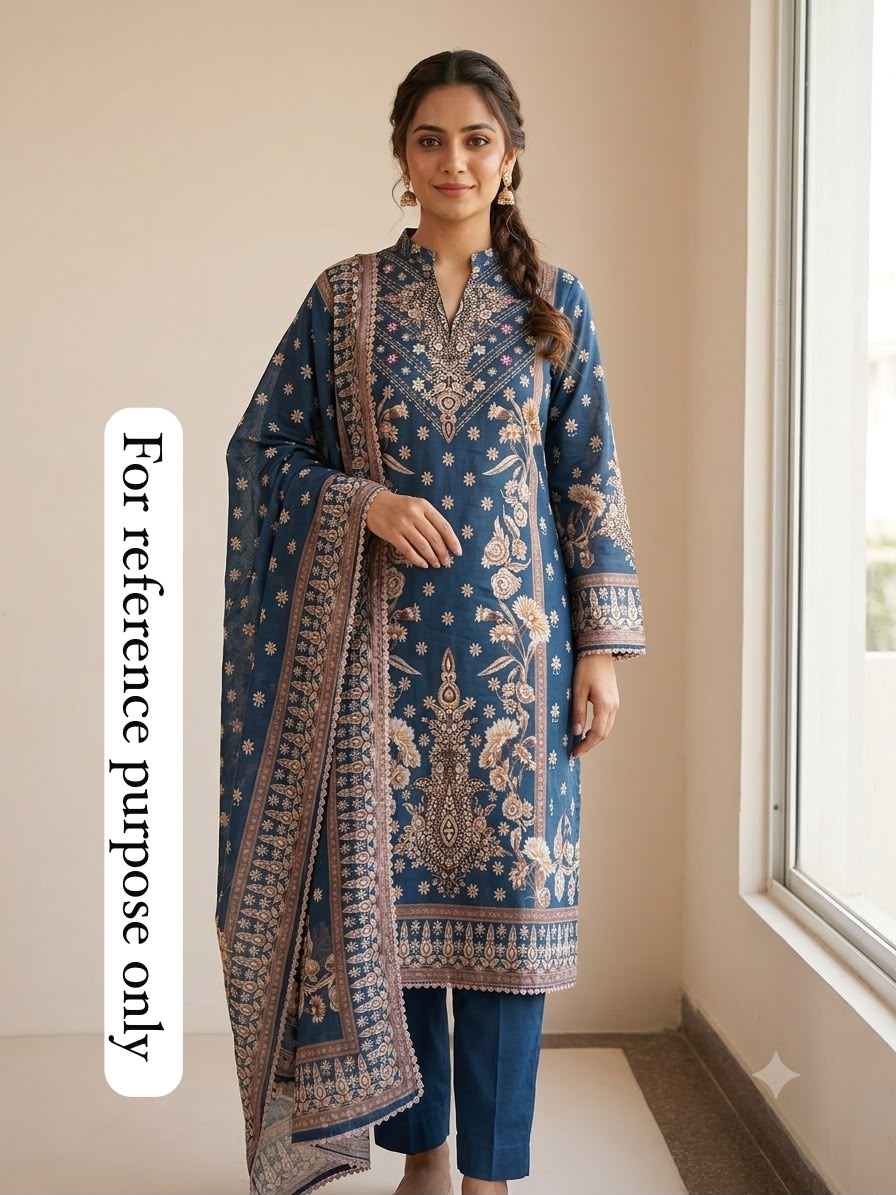 Pakistani style mul cotton unstitched ladies suit Rc18956