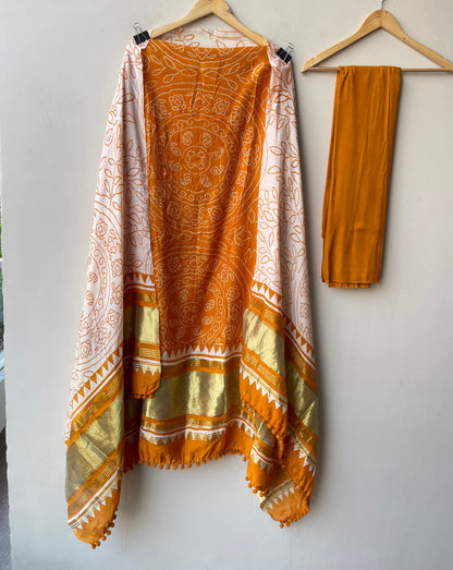 Mul cotton printed unstitched ladies suit Rc19315 (b)