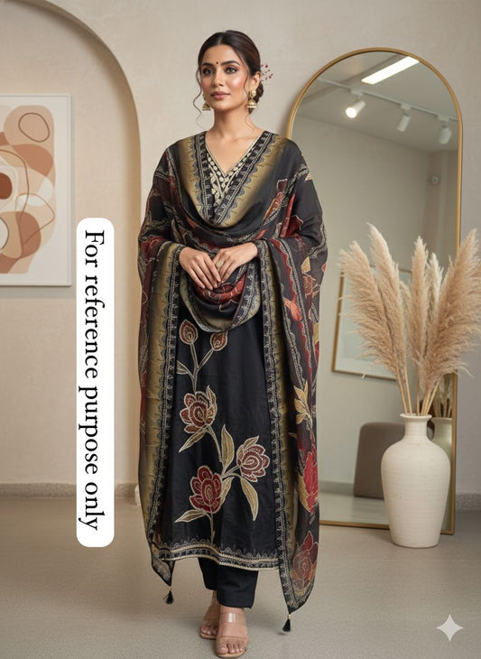 Self soft organza unstitched ladies suit Rc18421