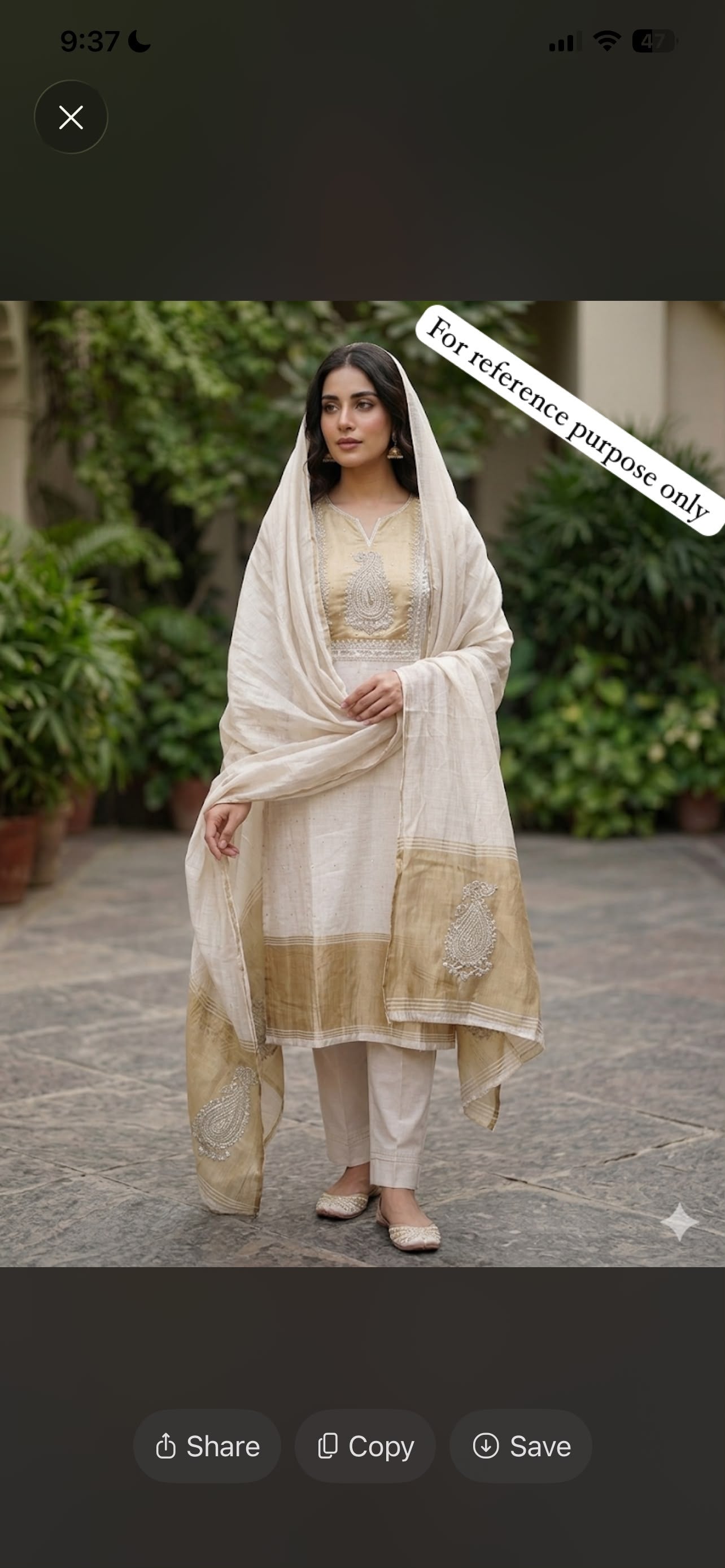 Banarasi mul linen unstitched ladies suit Rc18966