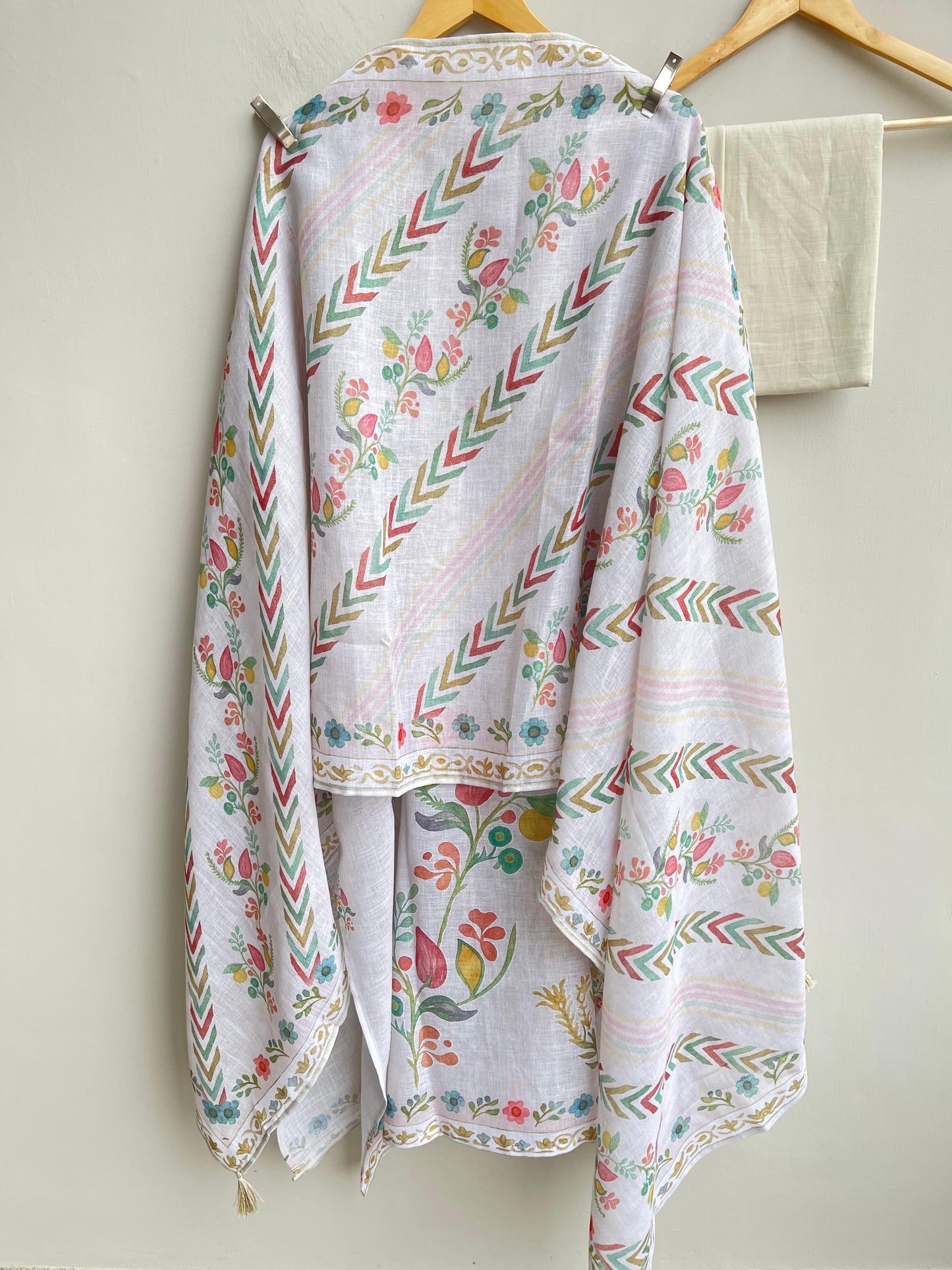 Self Linen Printed Unstitched Ladies Suit RC-18597 – view 7
