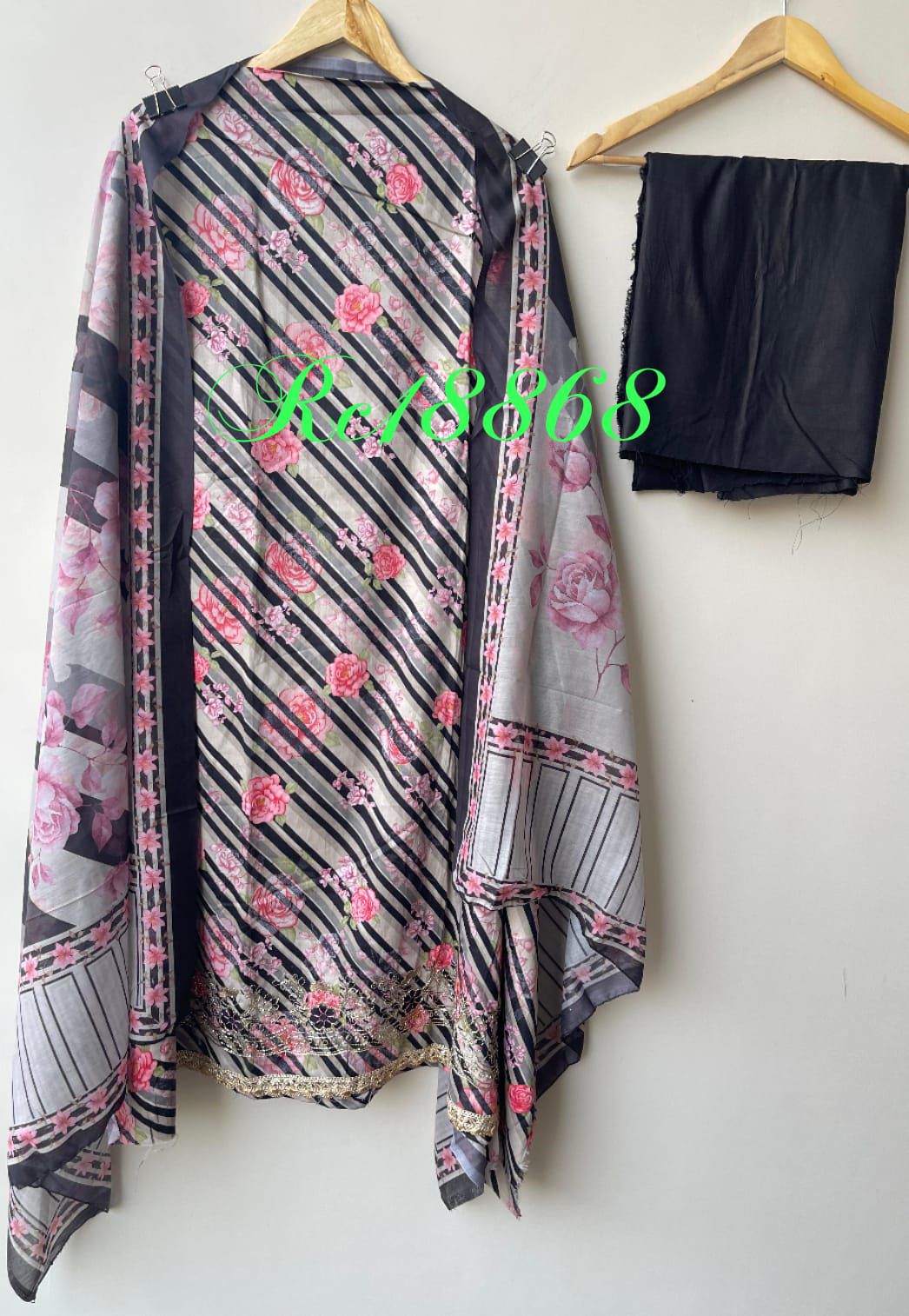 Self Cotton Printed Unstitched Ladies Suit RC-18868 – view 8