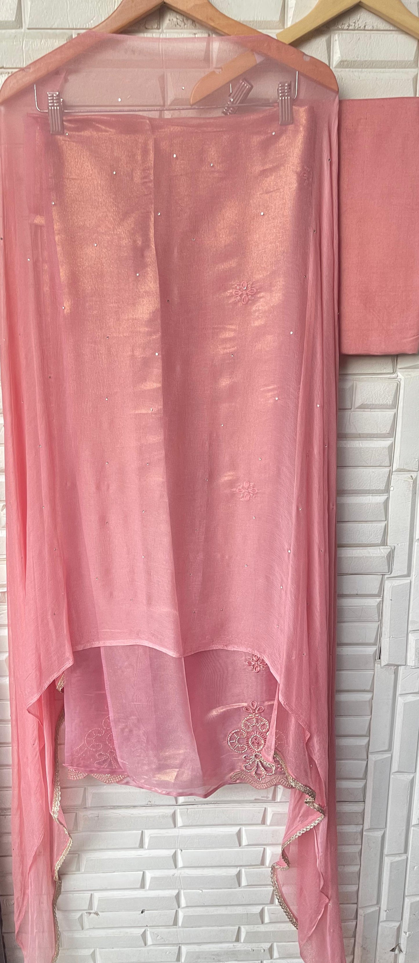 Shimmer paper silk unstitched ladies suit Rc17703 (d)