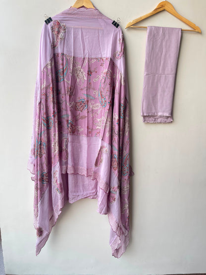 Mul chanderi unstitched ladies suit Rc19119