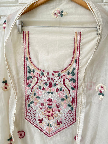 Mul Chanderi Unstitched Ladies Suit RC18828 – view 4