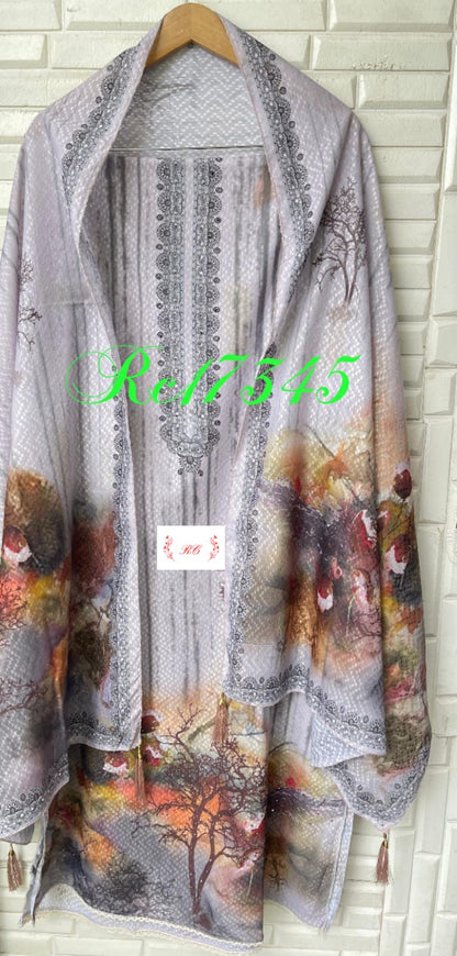 Cotton unstitched ladies suit Rc17343