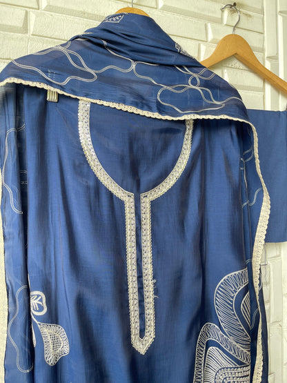 Mul chanderi unstitched ladies suit Rc17665