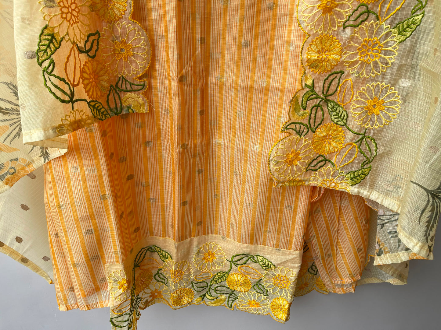 Self Banarasi weaving kota doriya unstitched ladies suit Rc18995