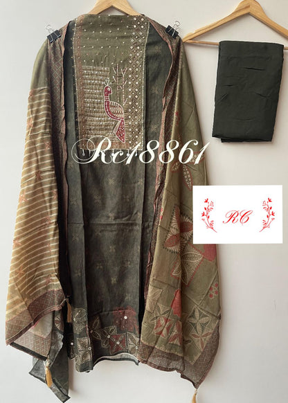 Self Mul Cotton Unstitched Ladies Suit RC18861 – view 6