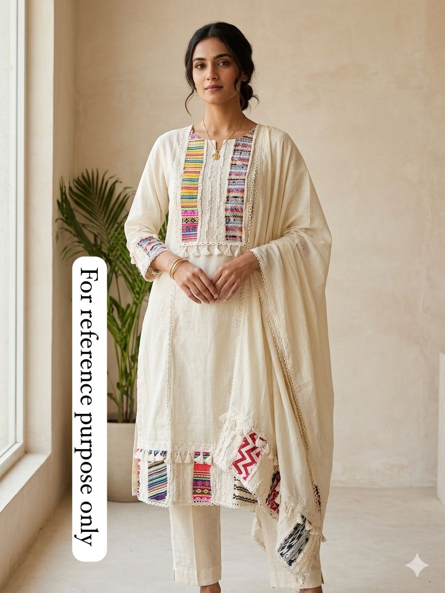 Mul Chanderi Unstitched Ladies Suit RC18869(B)