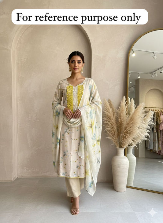 Mul cotton printed unstitched ladies suit Rc18376