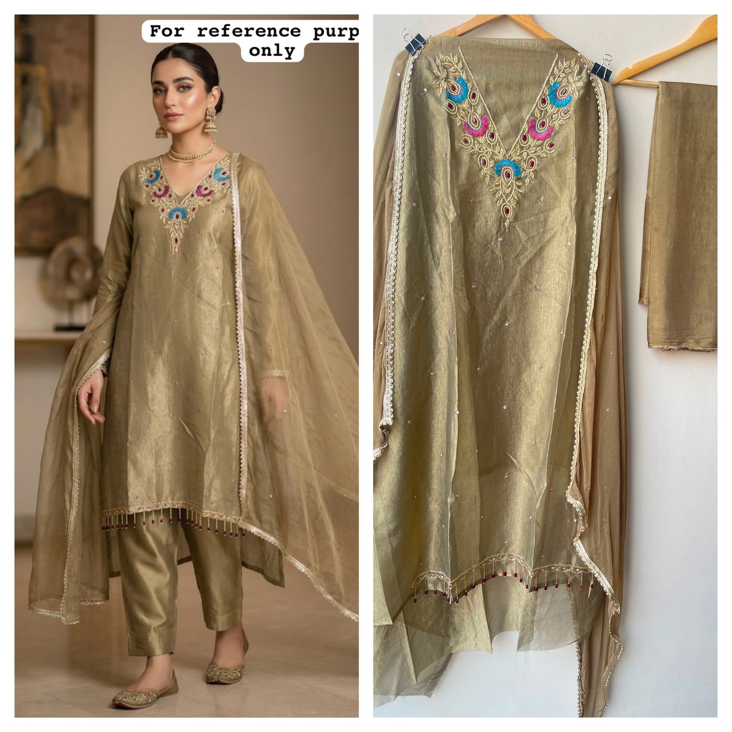 Shimmer crushed tissue ladies unstitched suit Rc19168 (a)