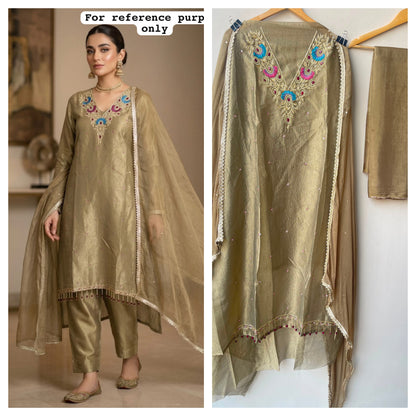 Shimmer crushed tissue ladies unstitched suit Rc19168 (a)