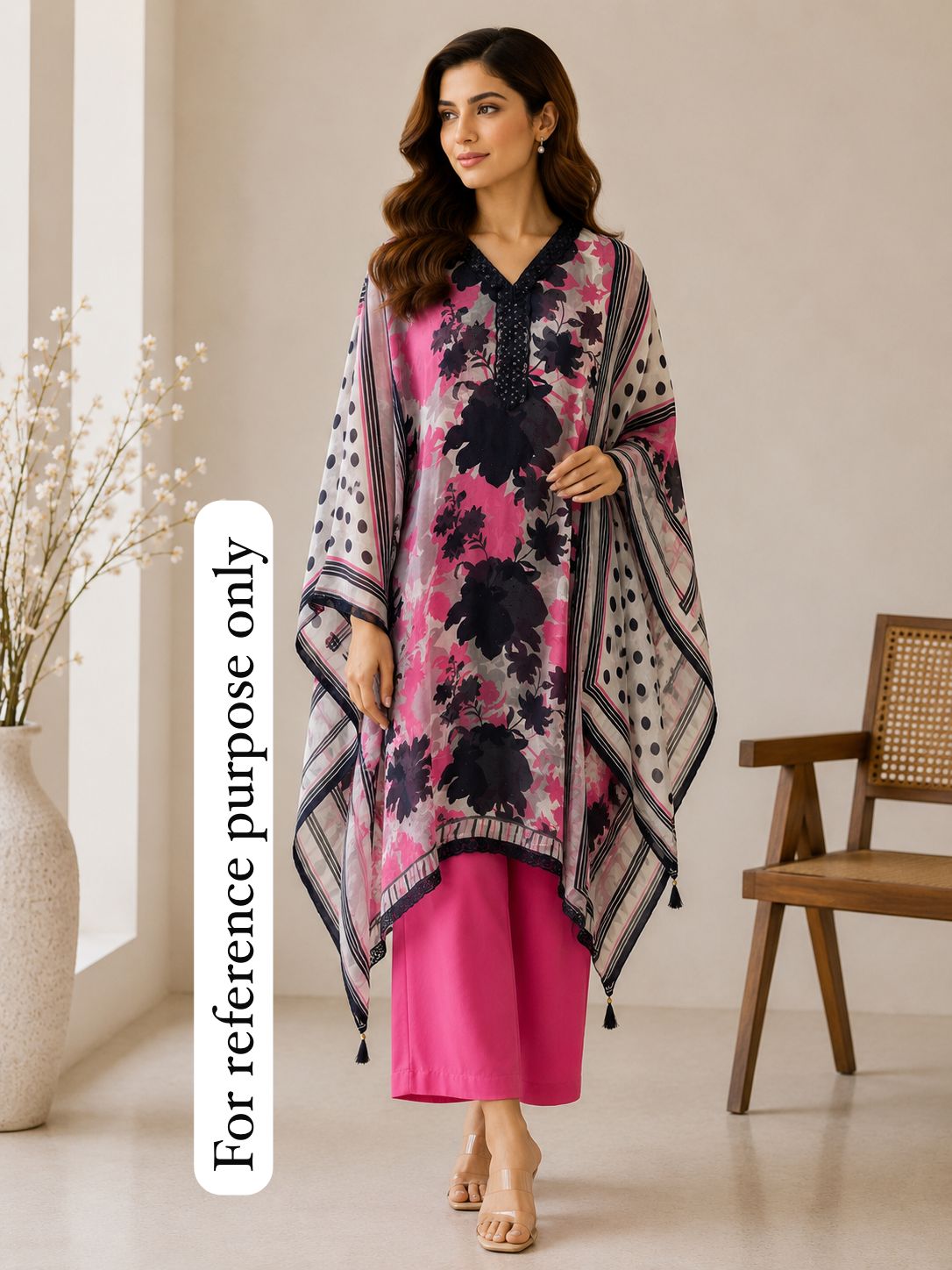 Organza Printed Unstitched Ladies Suit RC-18881(A) – view 2