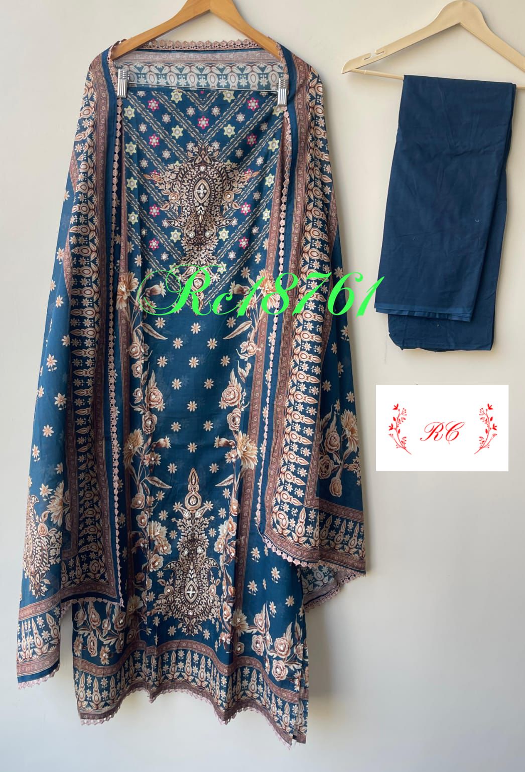 Cotton printed unstitched ladies suit Rc18761