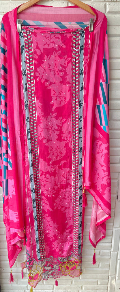 Muslin printed unstitched ladies suit Rc17856 (b)