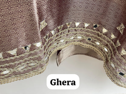 Brocade silk unstitched ladies suit Rc18174