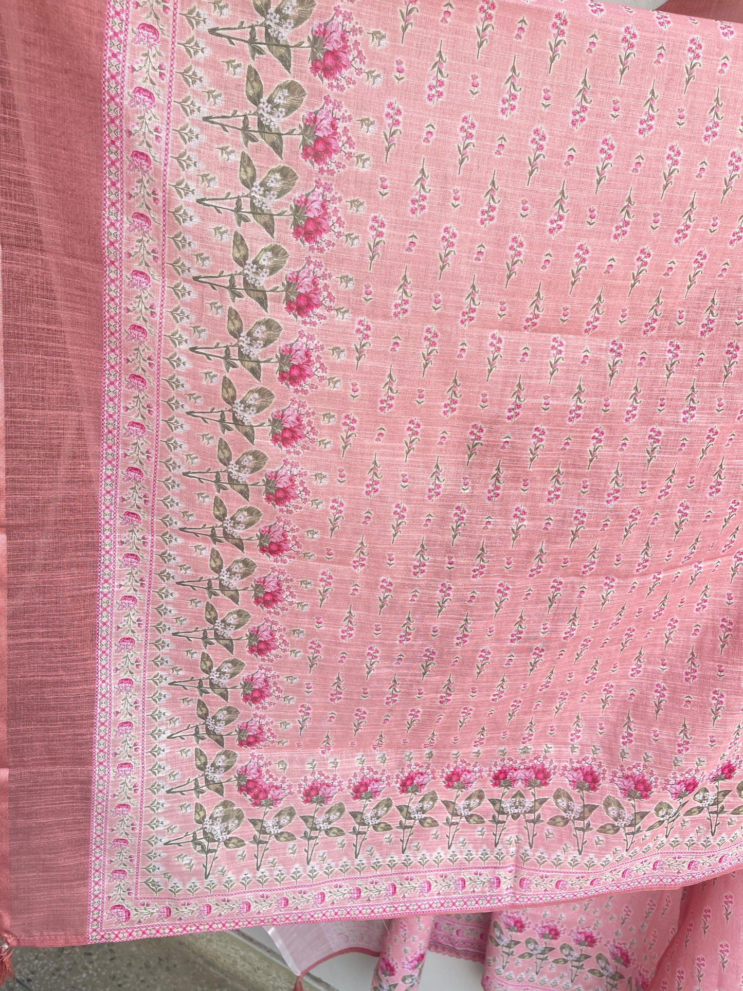 Fine linen printed unstitched ladies suit Rc18461 (c)