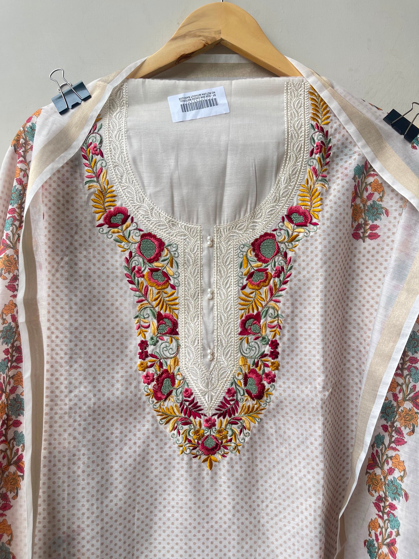 Mul chanderi printed ladies unstitched suit Rc19026 (a)