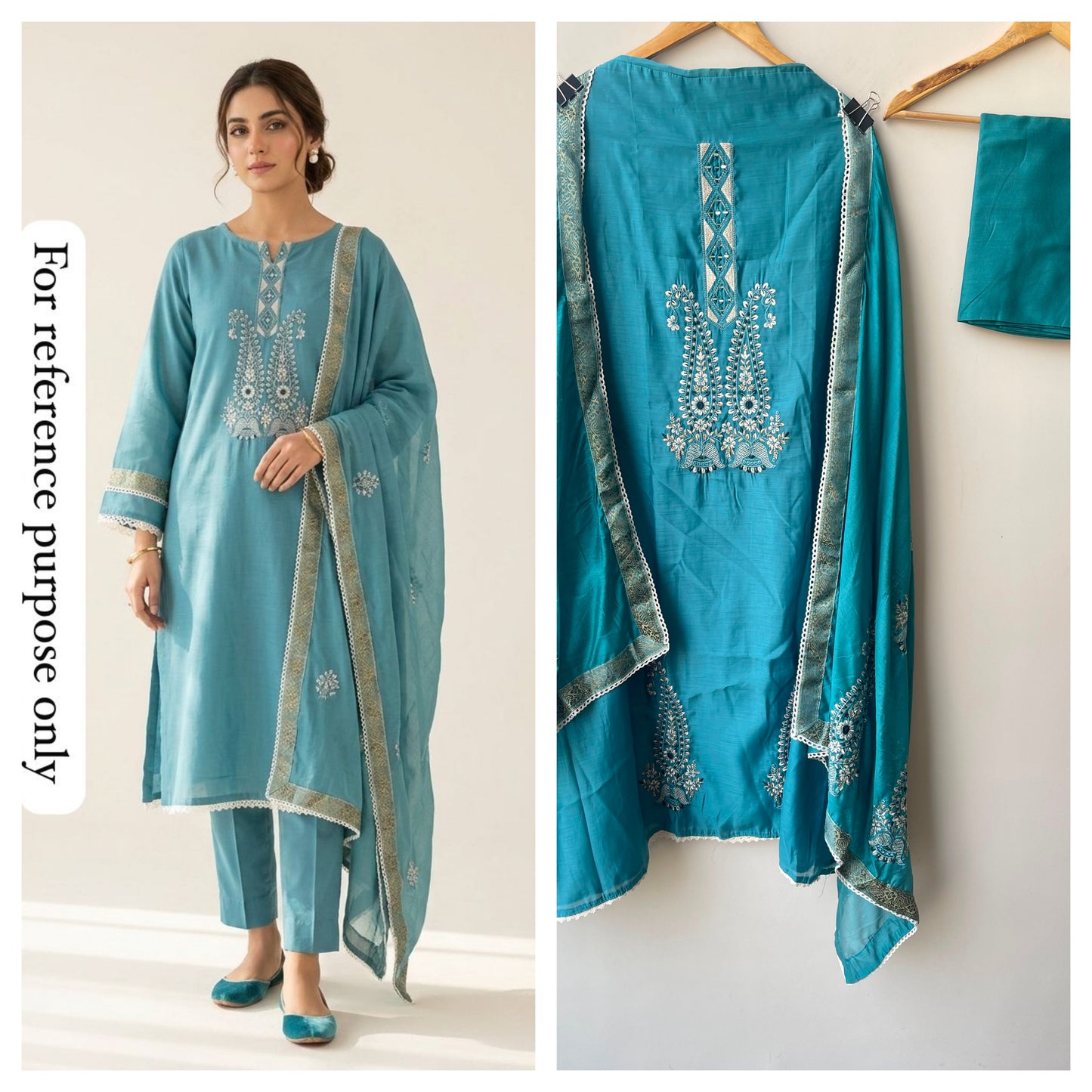 Mul chanderi unstitched ladies suit Rc18953