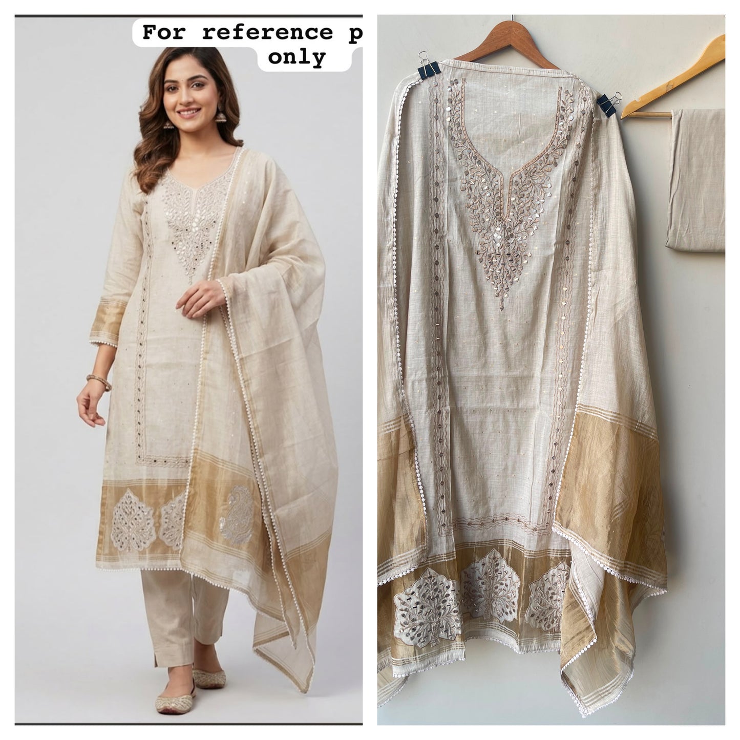 Banarasi mul chanderi ladies unstitched suit Rc19110