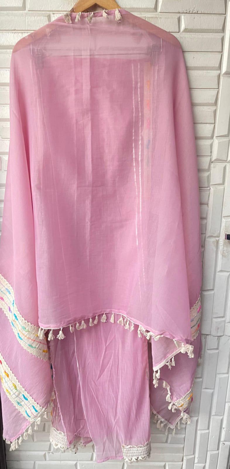 Mul Chanderi Unstitched Ladies suit Rc 17092 (b)