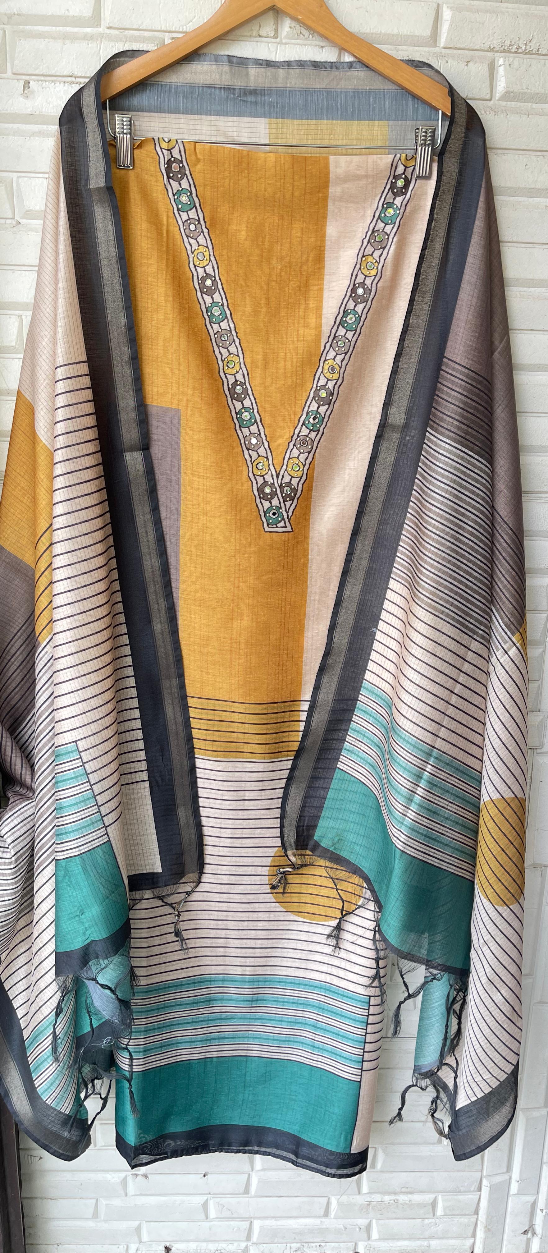 Soft Chanderi Silk Unstitched Ladies Suit RC18824 – view 5