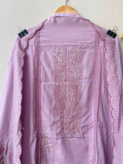Mul chanderi unstitched ladies suit Rc19119