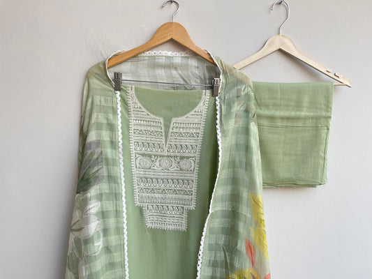 Pure organza unstitched ladies suit Rc18505 (a)