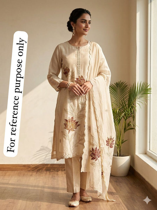 Mul chanderi unstitched ladies suit Rc18924 (c)