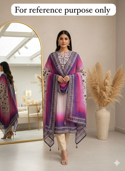 Linen printed unstitched ladies suit Rc18445 (b)