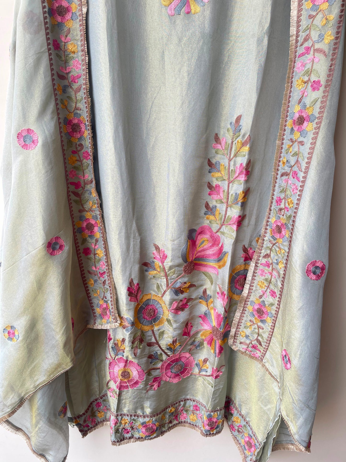 Shimmer silk unstitched ladies suit Rc19069