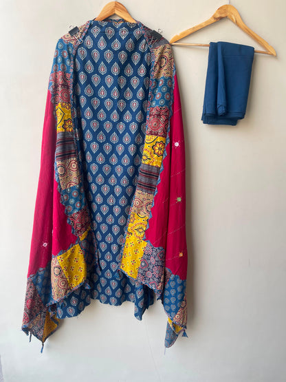 Pure cotton printed ladies unstitched suit Rc19004