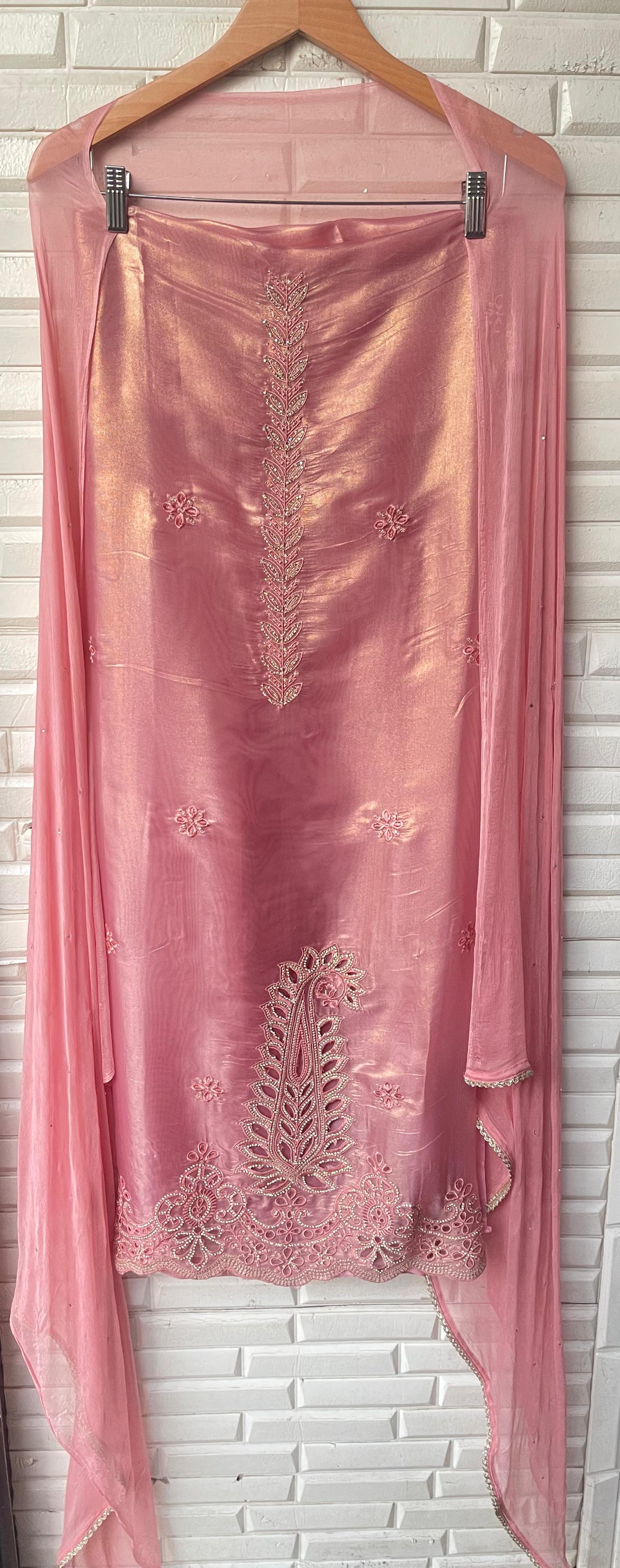 Shimmer paper silk unstitched ladies suit Rc17703 (d)