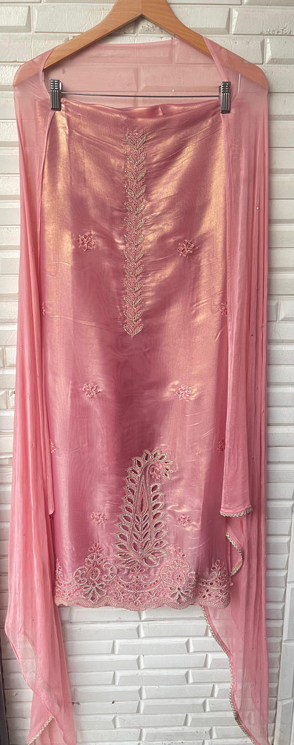 Shimmer paper silk unstitched ladies suit Rc17703 (d)