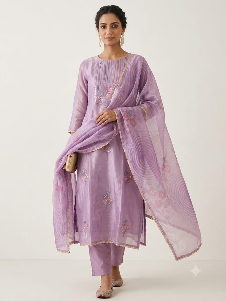 Fine shimmer tissue ladies unstitched suit Rc19321 (a)