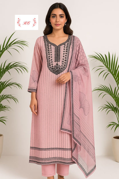 Organza unstitched ladies suit Rc17515  (a)