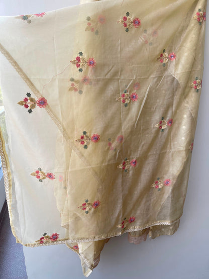Mul chanderi unstitched ladies suit Rc18954