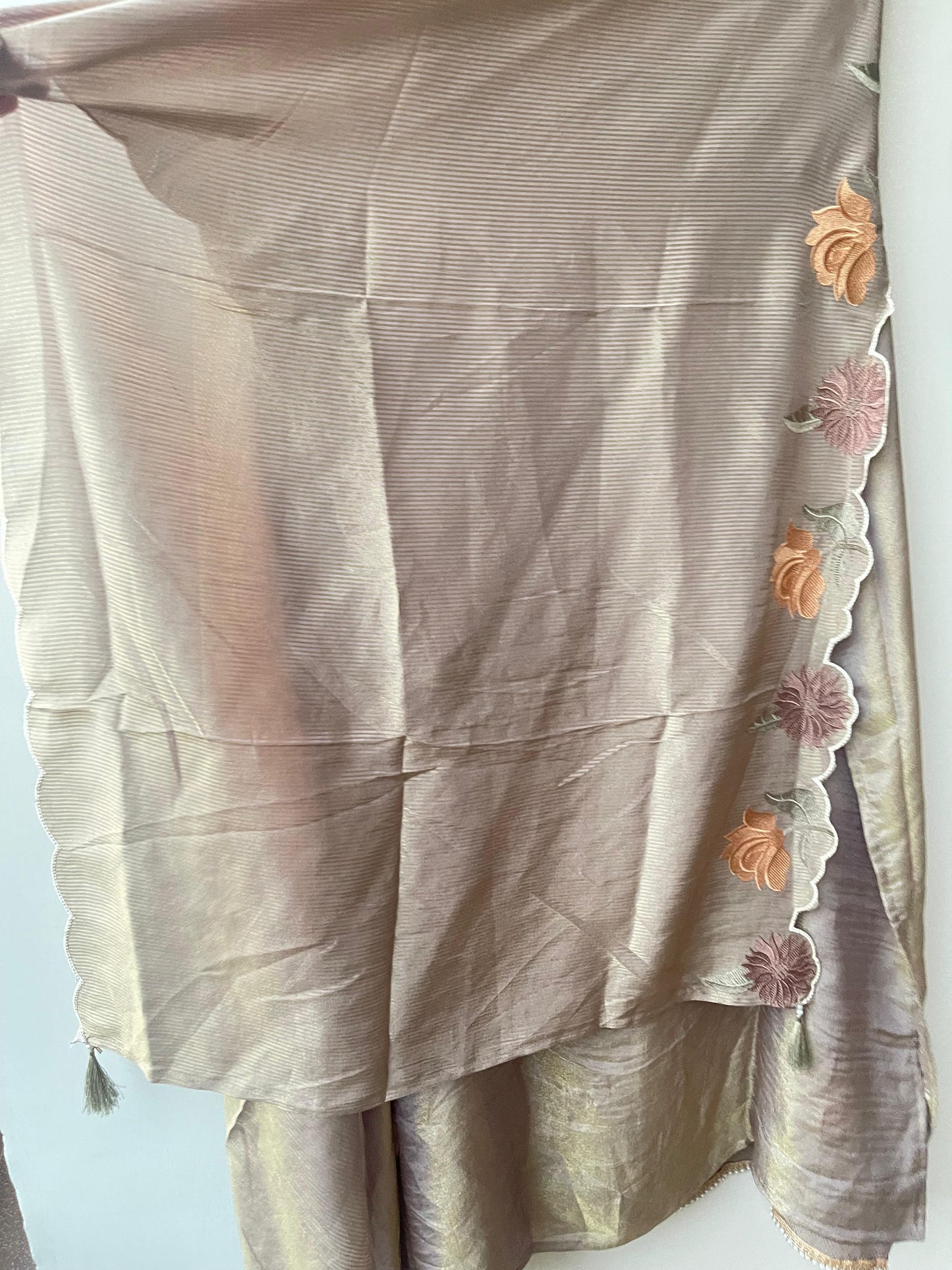 Soft shimmer silk unstitched ladies suit Rc18913