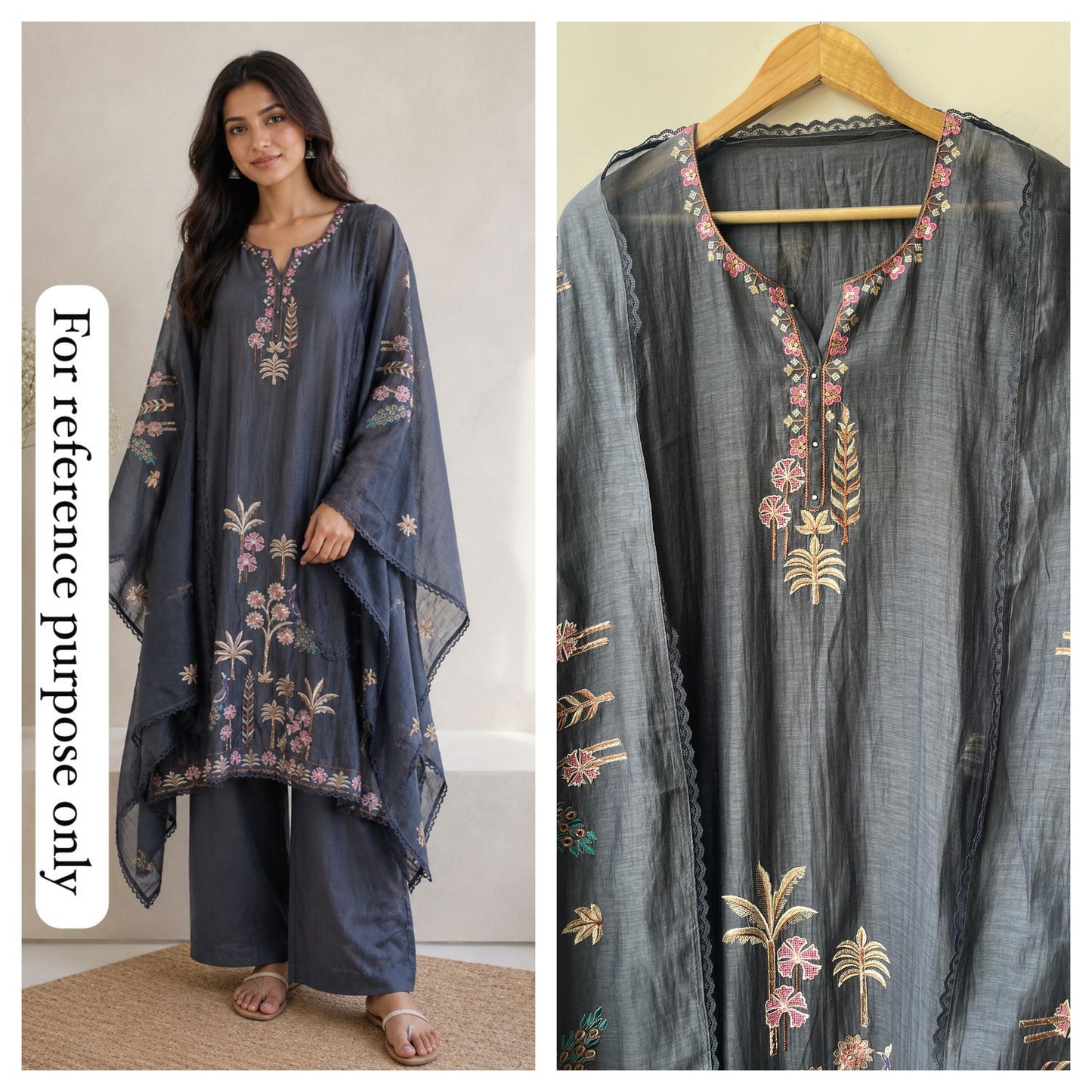 Fine mul chanderi unstitched ladies suit Rc18799