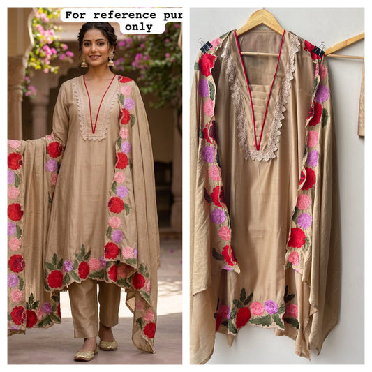 Mul chanderi unstitched ladies suit Rc19171 (a)