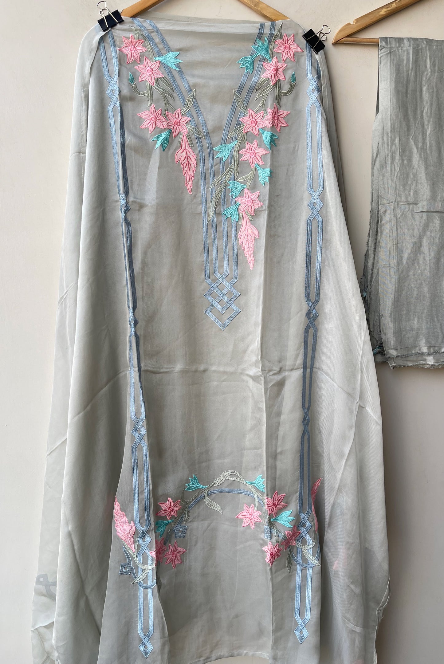 Organza Tuile unstitched ladies suit Rc19312 (c)