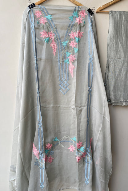 Organza Tuile unstitched ladies suit Rc19312 (c)