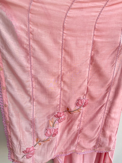 Banarasi mul chanderi ladies unstitched suit Rc18501