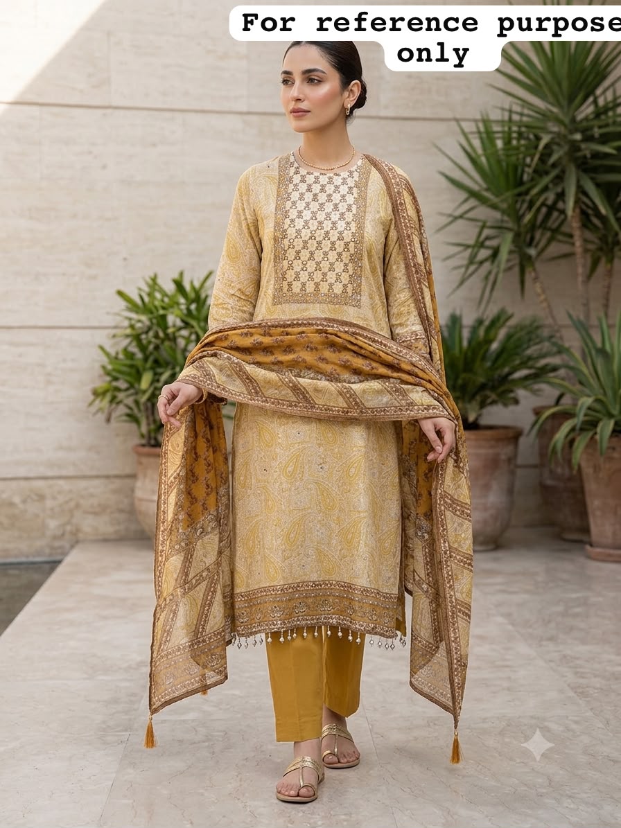 Soft n flowy organza ladies unstitched suit Rc19202